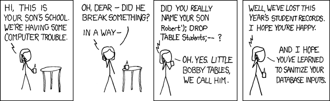 XKCD: Exploits of a mom