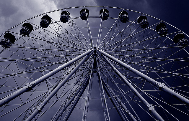 Dark sky ferris wheel - By Jasmic (cc)